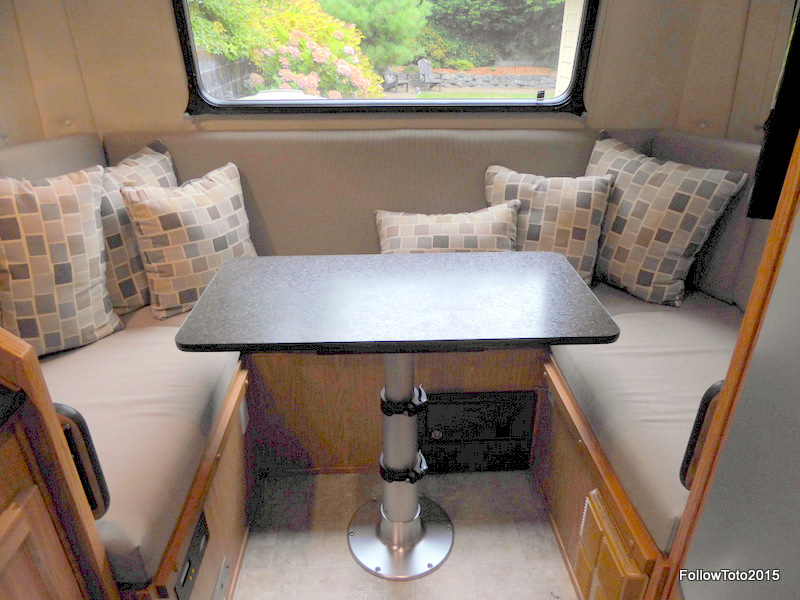 5 reasons to downsize your RV dinette table | Follow Toto